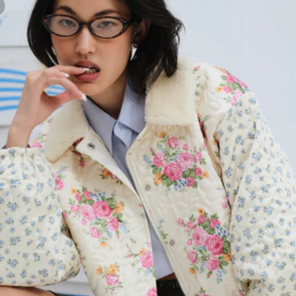 🍋For Love and Lemons Marlee Cropped Puffer Coat - Picture 16 of 16